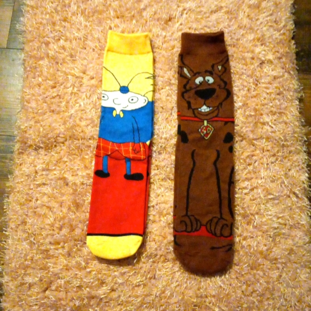 NWT 2 PAIR CARTOON SOCKS